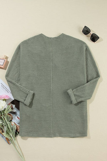 Waffle Knit Open Front Cardigan Shop Style & More | Fresh Looks, Everyday Deals & Free Shipping