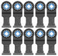 BOSCH OSL114C-10 1-1/4 In. Starlock® Oscillating Multi Tool Carbide Plunge Cut Blade 10 Pk. VM Hardware