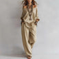Women's Off-Shoulder Top & Wide-Leg Pants Set FitiqueFit