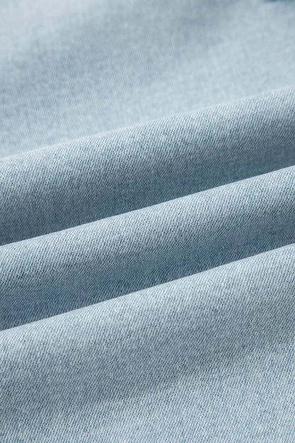 Light Wash Utility Pocket Straight Leg Jeans New Era Fashion LLc