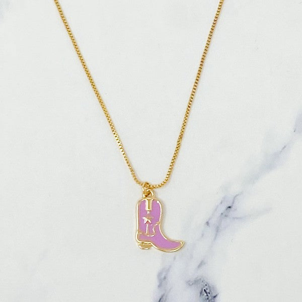 Cow Girl Boot Pendant Necklace Shop Style & More | Fresh Looks, Everyday Deals & Free Shipping