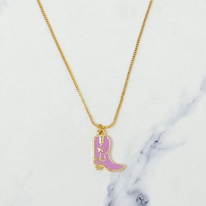Cow Girl Boot Pendant Necklace Shop Style & More | Fresh Looks, Everyday Deals & Free Shipping