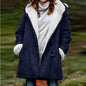 Sherpa-Lined Duffle Toggle Jacket with Hood — Warm Hooded Fleece Coat FitiqueFit