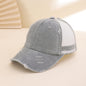 Distressed Washed Mesh Baseball Cap – Frayed Unisex Hat for Outdoor & Daily Wear FitiqueFit