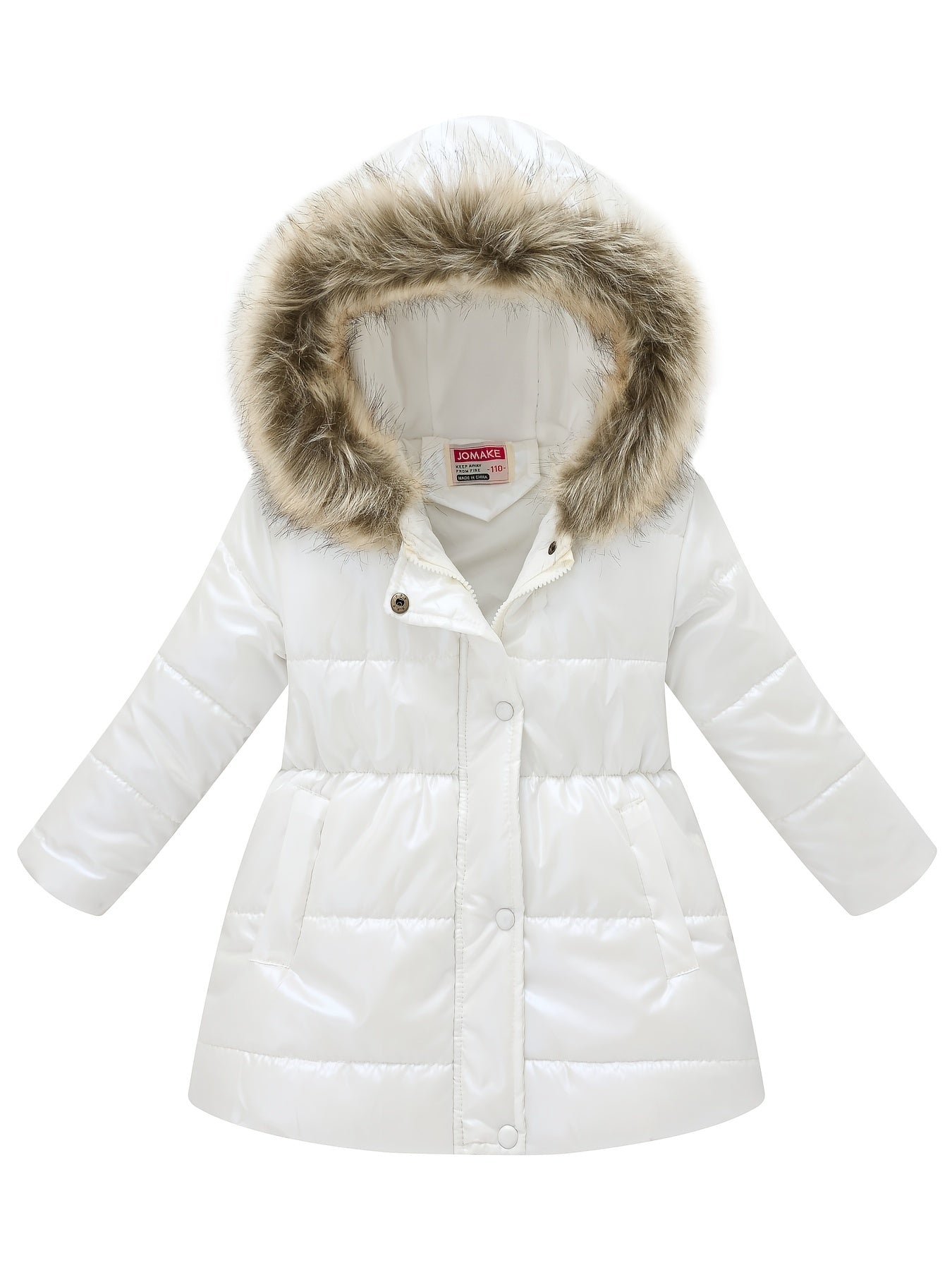 New Winter Collection for Older Kids: Unisex Mid-Length Glossy Thickened Hooded Jacket NovaCart