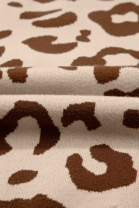 Leopard Knit V-Neck Sweater Shop Style & More | Fresh Looks, Everyday Deals & Free Shipping