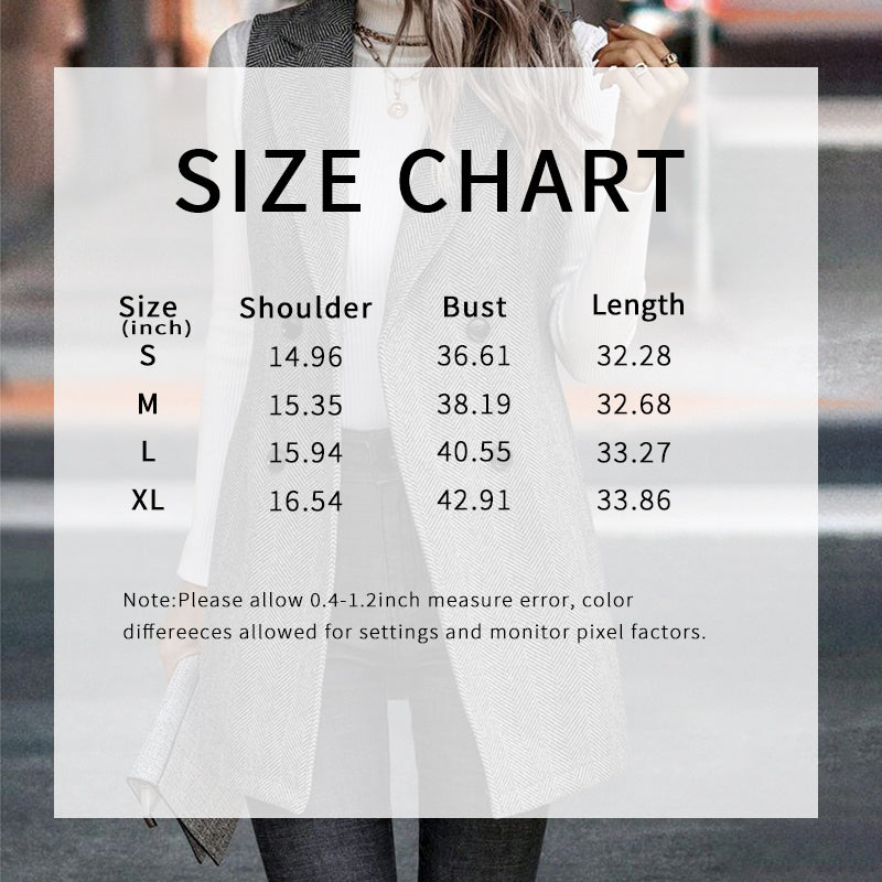 🖤 Women’s Sleeveless Blazer Vest – Trendy Business Casual FitiqueFit