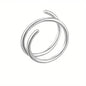 Stainless Steel Double Helix Nose Ring – 14K Gold Plated Hot Style Piercing Jewelry for Women DailySale