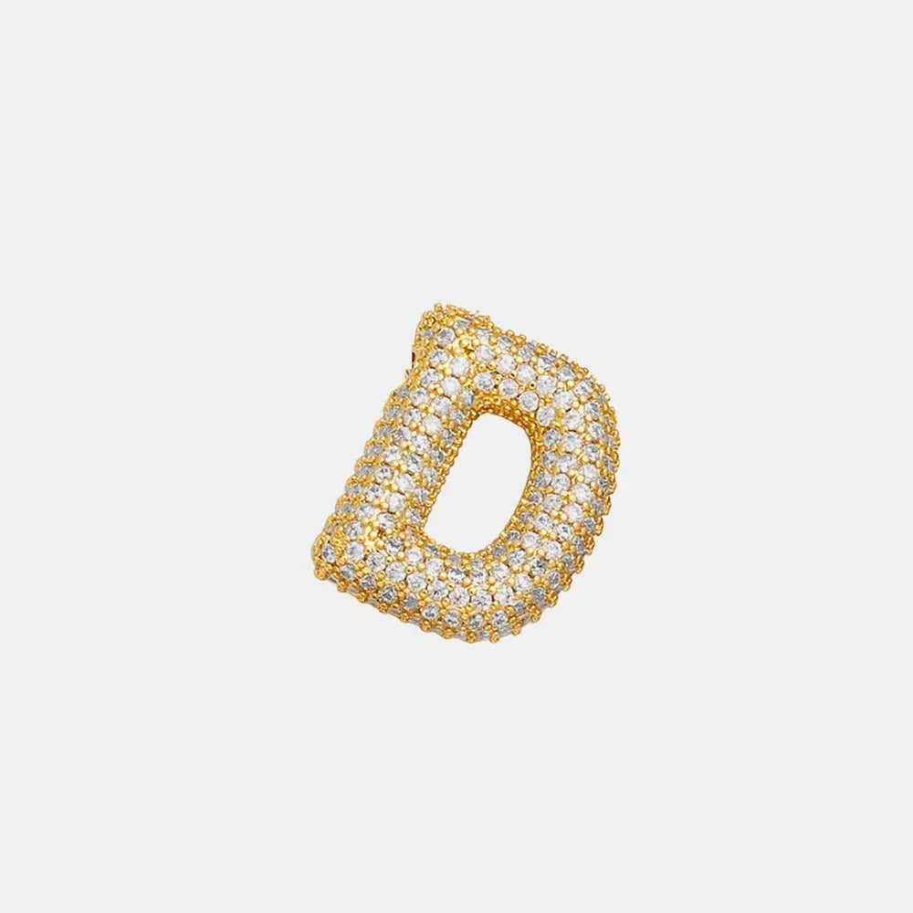EmberLuxe "Glimmer" Bubble Letter Pendant (A-K) Ivory Embers