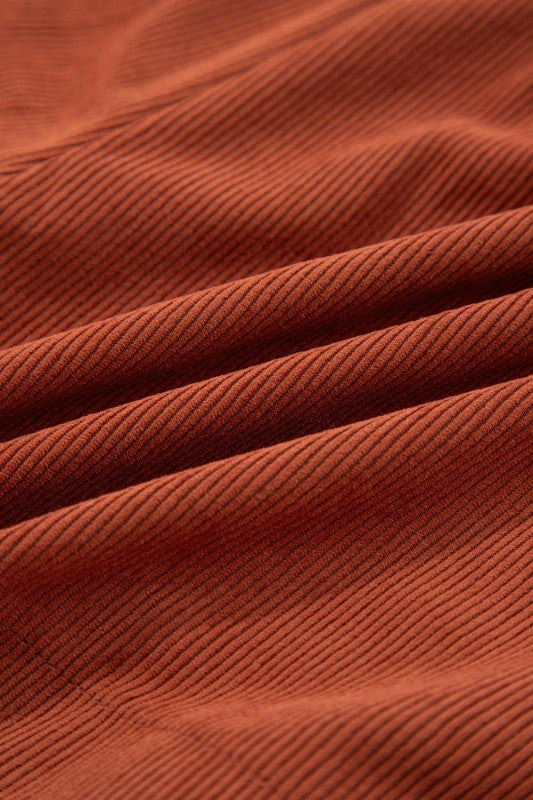 Corduroy Scalloped Edge High Waist Shorts See size chart under “more details” The Fashion Celestial