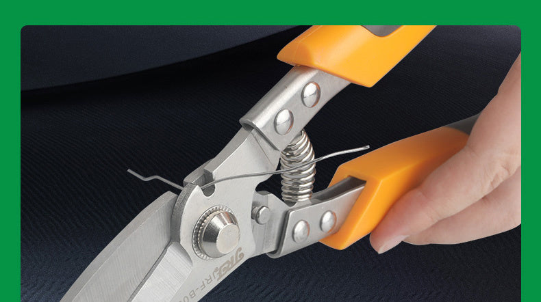 Professional Industrial Shears, JRF Stainless Steel Scissors, Tin Snips For Metal Sheet & PVC Pipe Cutting NovaCart