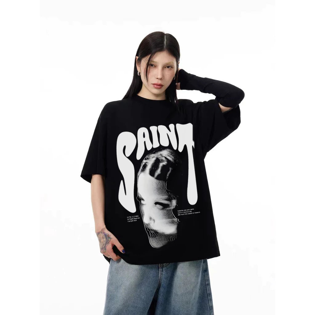 Summer New Printed T-shirt - Printed Short Sleeve Shirts FitiqueFit