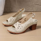 Retro Hollow-Out Buckle Strap Open-Toe Sandals – 4 Colors EU 36–43 FitiqueFit