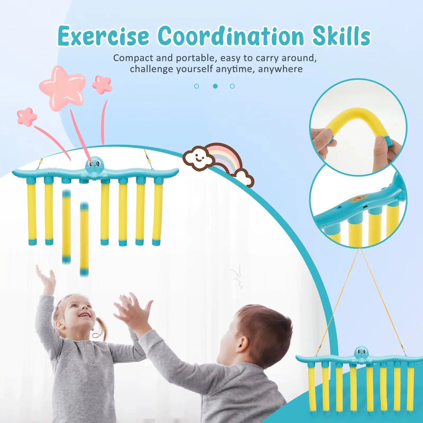 Exciting Challenge Falling Sticks Game - Enhance Reaction and Coordination Skills with This Fun Parent-Child Interactive Toy!