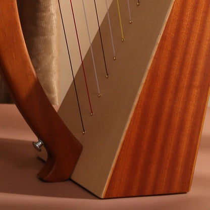 19 String 15 String Lyre Harp Mahogany Solid Wooden High Quality Portable Musical Instrument Stringed Instrument with Tuning Wrench Eid Al-Adha Mubarak NovaCart
