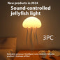 Jellyfish Mood Lamp LED Jellyfish Night Light Portable Jellyfish Lamp Jellyfish Decorations Smart Table Lamp for Bedside Desk