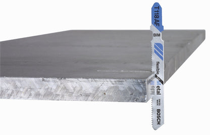 BOSCH T118EF 5pc. 3-5/8 In. 14-18 TPI Flexible for Metal T-Shank Jig Saw Blades VM Hardware