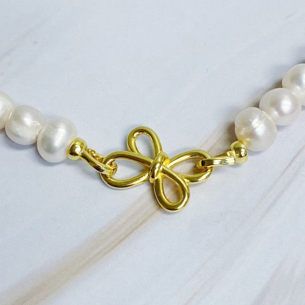 Clover Clasp Genuine Pearl Necklace Shop Style & More | Fresh Looks, Everyday Deals & Free Shipping