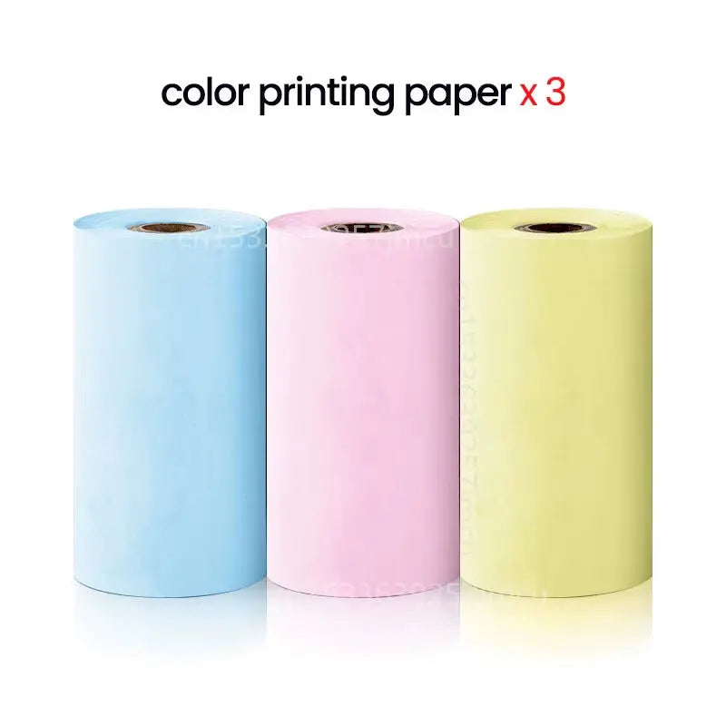 Compact and Colorful Mini Thermal Printer: Bluetooth Wireless Portable Pocket Label Maker for Stickers