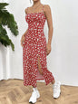 Slit Spaghetti Strap Midi Dress New Era Fashion LLc