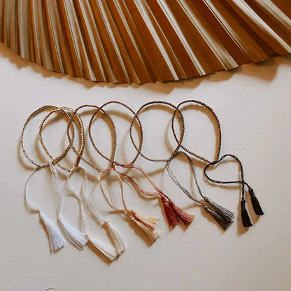 Golden Tassel Bracelets Village Thrive
