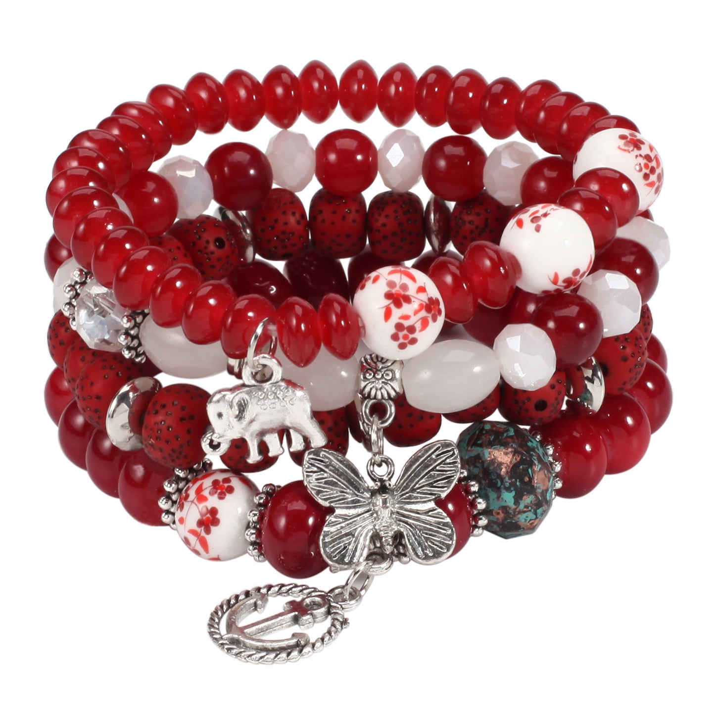 [Women's Bohemian Bracelet Set] Bohemian Bracelets Set for Women - Stackable Stretch Multilayer Beads Bracelet NovaCart