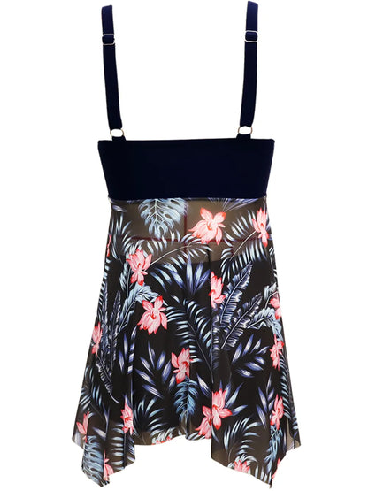 Printed Wide Strap Two-Piece Swim Set New Era Fashion LLc
