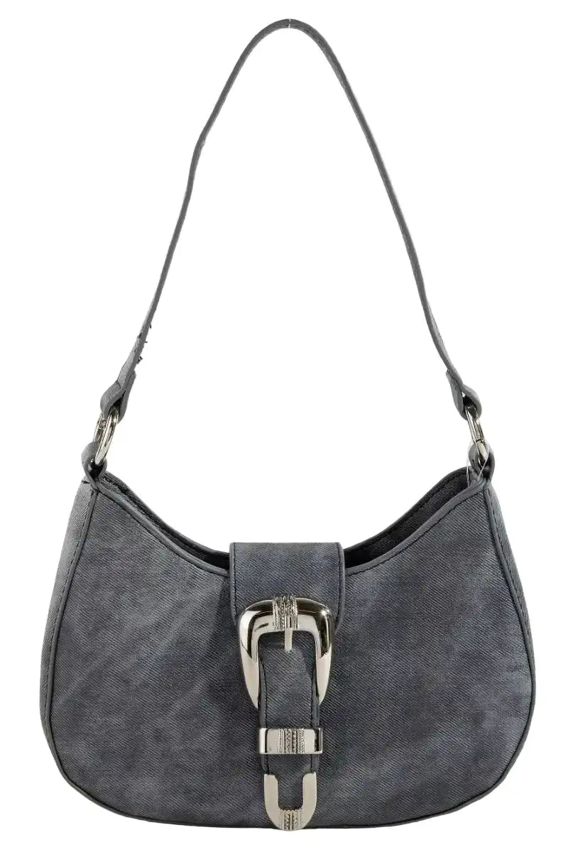 Fame Buckle Detail Hobo Shoulder Bag West2East Surf