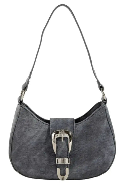 Fame Buckle Detail Hobo Shoulder Bag West2East Surf