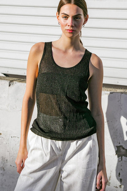 BLISSFUL LOVE WOVEN TANK TOP Flying Tomato