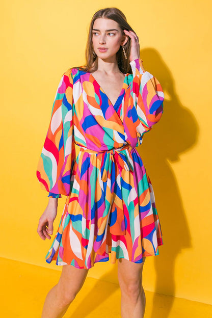 BOSTON GET AWAY WOVEN MINI DRESS Flying Tomato