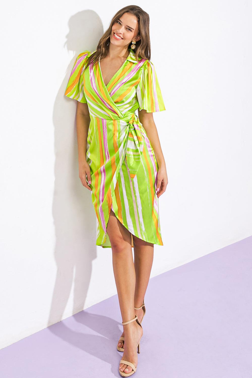 ROMANCE DREAMER SATIN WOVEN MINI DRESS Flying Tomato