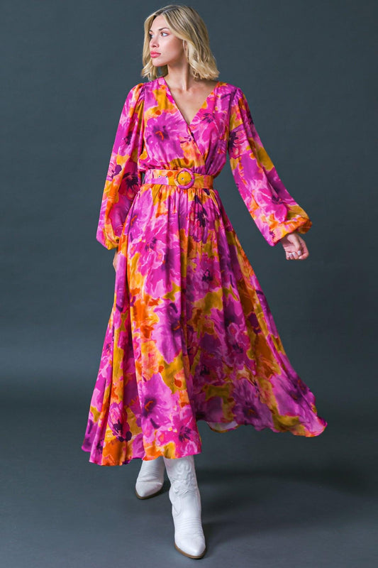 JUST WATCH ME WOVEN MIDI DRESS Flying Tomato
