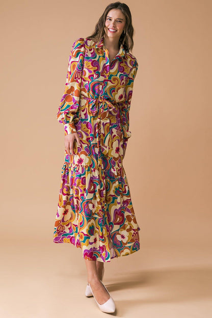 MY EYES ON YOU WOVEN MIDI DRESS Flying Tomato