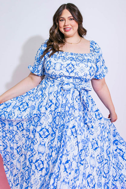 GOTTA GET GOING WOVEN MIDI DRESS Flying Tomato