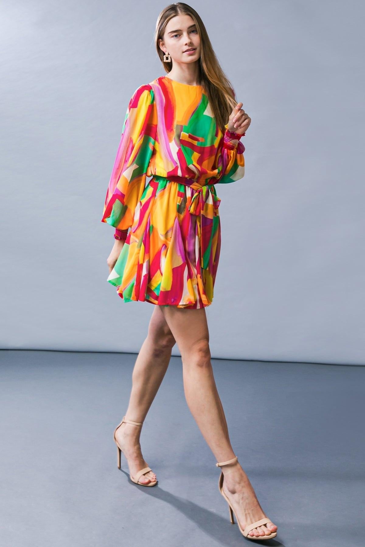 TRULY ADORABLE WOVEN MIDI DRESS Flying Tomato