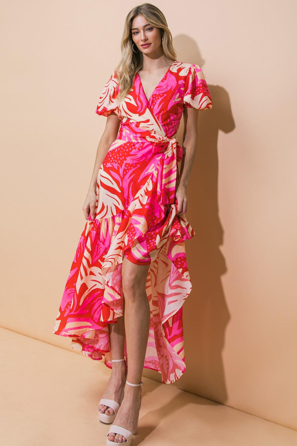 STUNNING SIGNIFICANCE WOVEN MAXI DRESS Flying Tomato