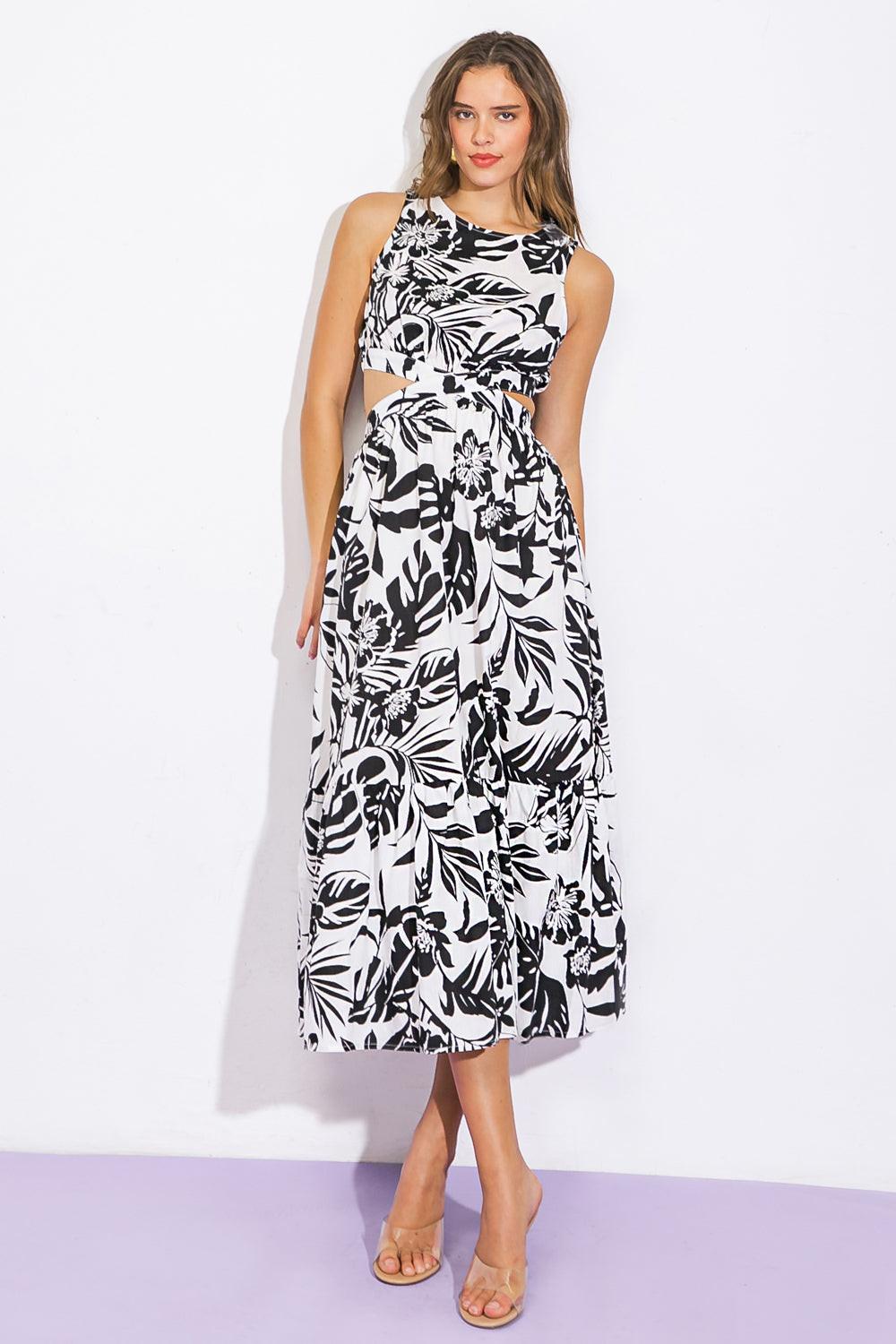 LIVE YOUR TRUTH WOVEN MIDI DRESS Flying Tomato