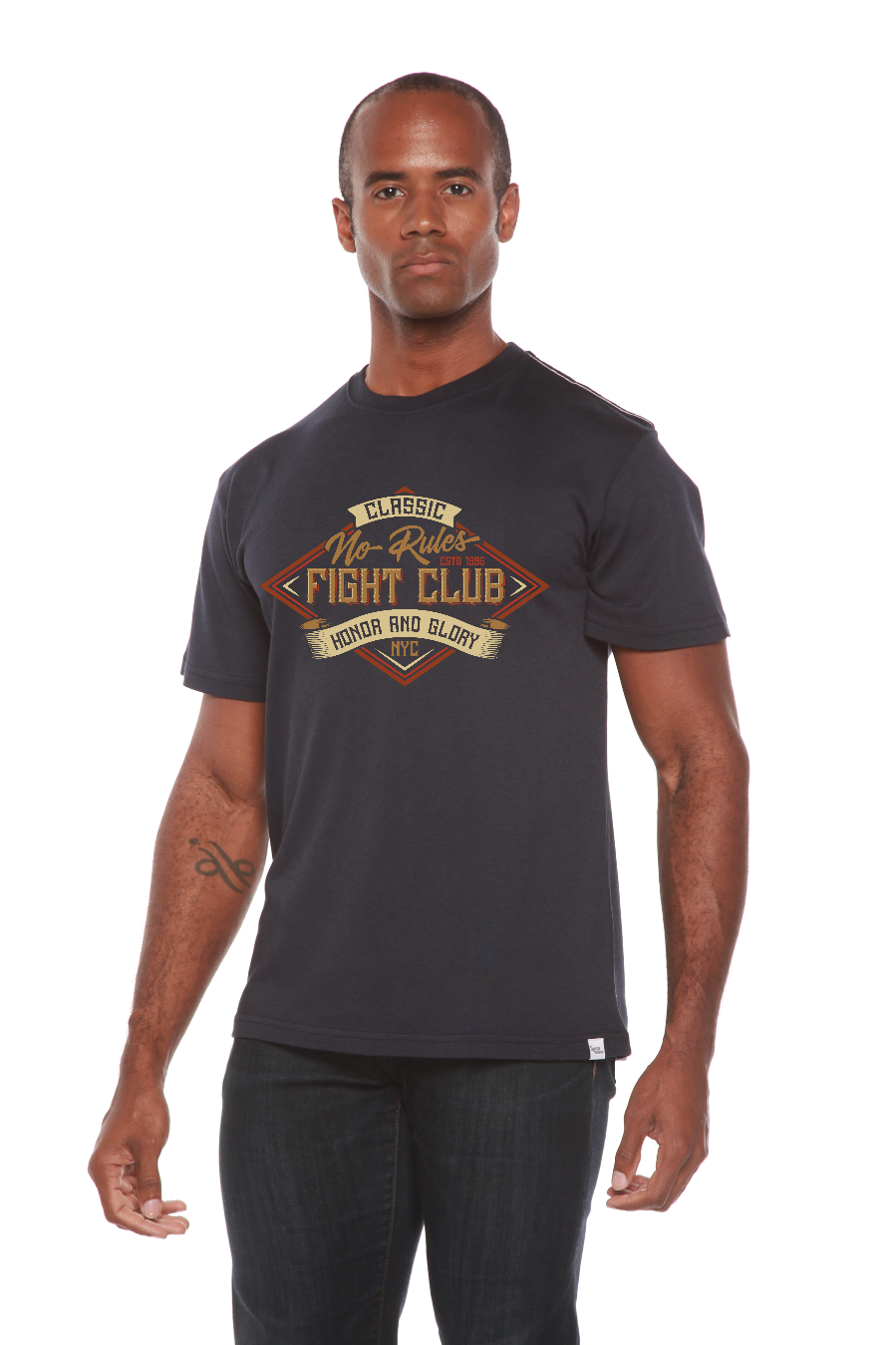 Fight Club Men's Bamboo Viscose/Organic Cotton Short Sleeve Graphic T-Shirt Spun Bamboo