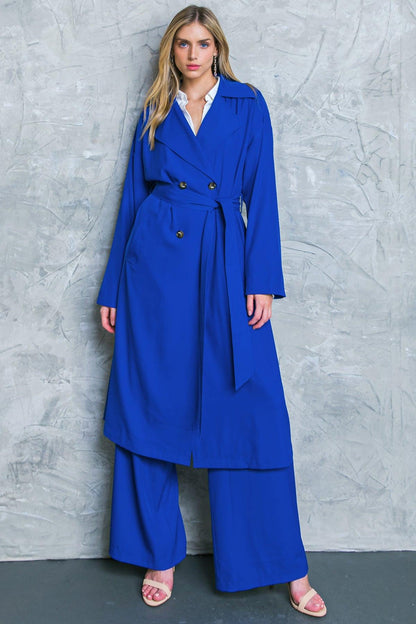 BOSS BABE WOVEN TRENCH COAT Flying Tomato