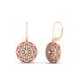 Filigree Circle Drop Lever Back Earring Fascinating Diamonds