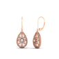 Filigree Diamond Openwork Teardrop Earrings Fascinating Diamonds