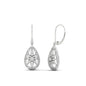 Filigree Diamond Openwork Teardrop Earrings Fascinating Diamonds