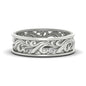 Filigree Women Wedding Band Fascinating Diamonds