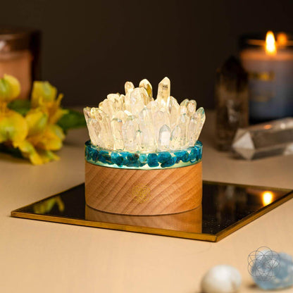 Find My Voice - Quartz & Apatite Lamp of Blooming Confidence Conscious Items