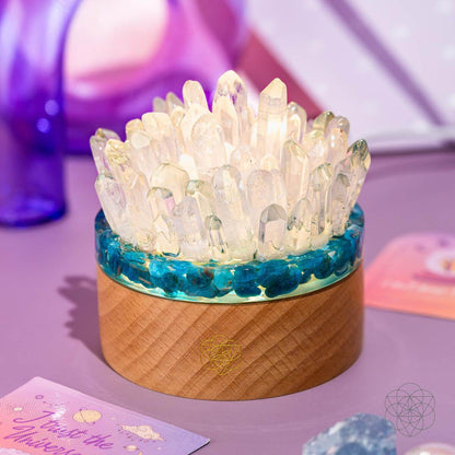 Find My Voice - Quartz & Apatite Lamp of Blooming Confidence Conscious Items
