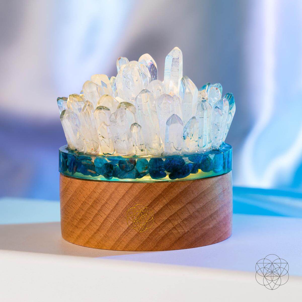 Find My Voice - Quartz & Apatite Lamp of Blooming Confidence Conscious Items