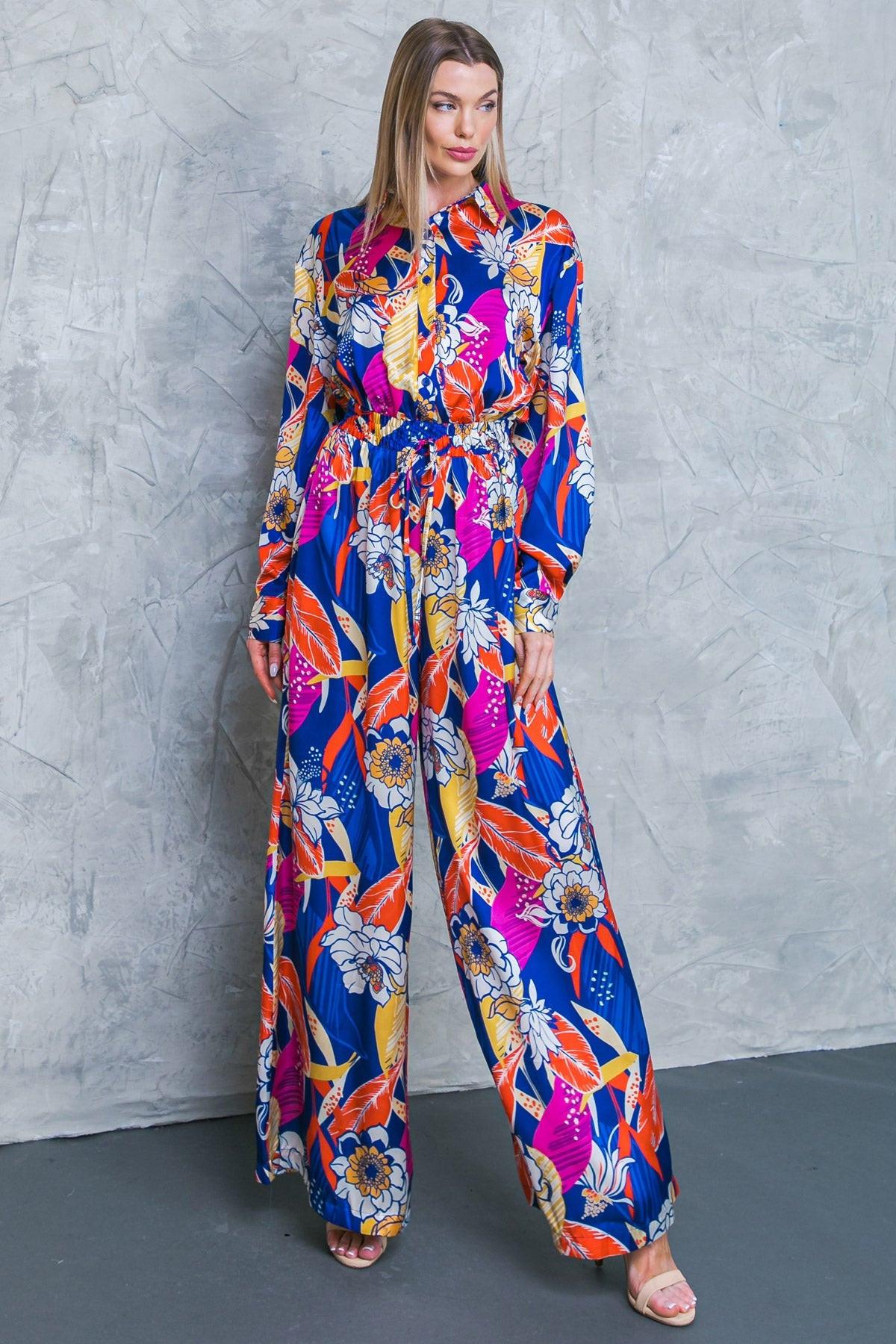 BLOOMING HOPE WOVEN JUMPSUIT Flying Tomato