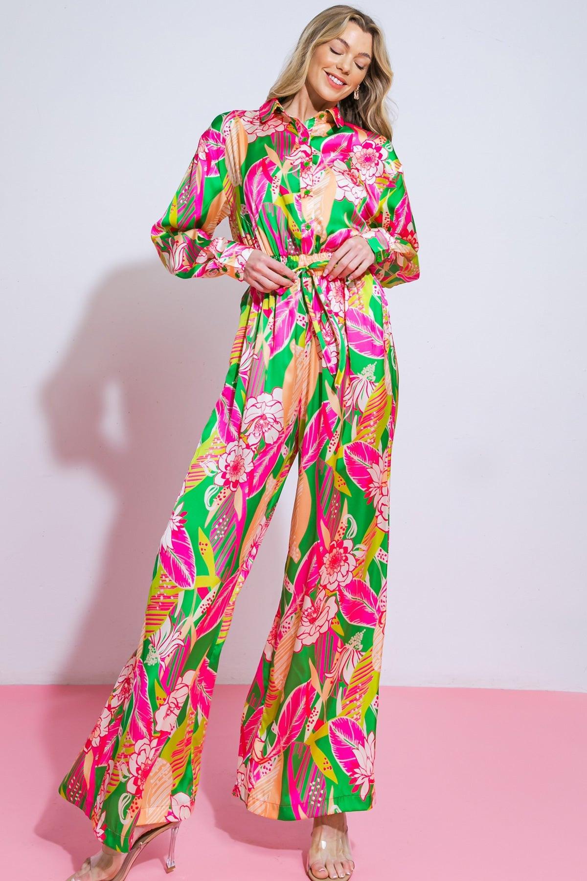 BLOOMING HOPE WOVEN JUMPSUIT Flying Tomato