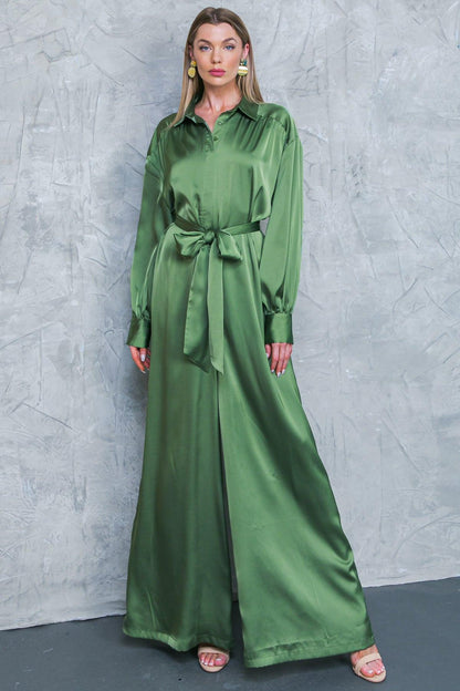 LIKE FINE ART WOVEN JUMPSUIT Flying Tomato